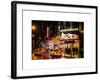 Chicago the Musical - Yellow Cabs in front of the Ambassador Theatre in Times Square by Night-Philippe Hugonnard-Framed Art Print