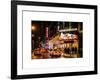 Chicago the Musical - Yellow Cabs in front of the Ambassador Theatre in Times Square by Night-Philippe Hugonnard-Framed Art Print