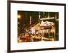 Chicago the Musical - Yellow Cabs in front of the Ambassador Theatre in Times Square by Night-Philippe Hugonnard-Framed Art Print