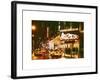 Chicago the Musical - Yellow Cabs in front of the Ambassador Theatre in Times Square by Night-Philippe Hugonnard-Framed Art Print