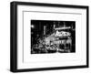 Chicago the Musical - Yellow Cabs in front of the Ambassador Theatre in Times Square by Night-Philippe Hugonnard-Framed Art Print