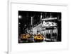 Chicago the Musical - Yellow Cabs in front of the Ambassador Theatre in Times Square by Night-Philippe Hugonnard-Framed Art Print