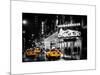 Chicago the Musical - Yellow Cabs in front of the Ambassador Theatre in Times Square by Night-Philippe Hugonnard-Mounted Art Print