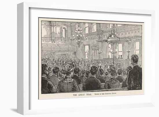 Chicago: The Trial of the Anarchist Leaders Blamed for the Riots-William Ottman-Framed Art Print
