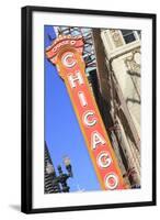 Chicago Theater, Chicago, Illinois, United States of America, North America-Amanda Hall-Framed Photographic Print