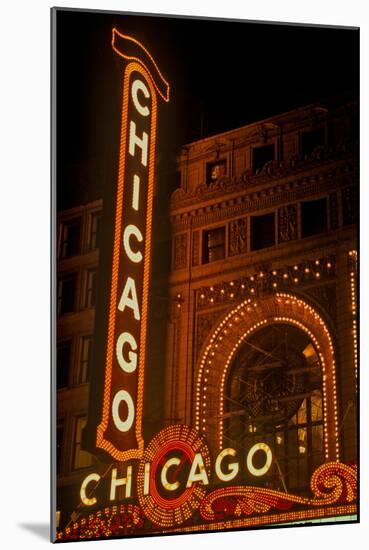 Chicago Theater, Chicago, Illinois-null-Mounted Photographic Print