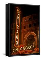 Chicago Theater, Chicago, Illinois-null-Framed Stretched Canvas