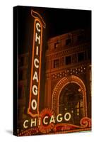 Chicago Theater, Chicago, Illinois-null-Stretched Canvas