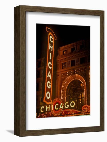 Chicago Theater, Chicago, Illinois-null-Framed Photographic Print