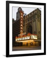 Chicago Theatre, Chicago, Illinois, United States of America, North America-Amanda Hall-Framed Photographic Print