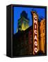 Chicago Theatre Facade and Illuminated Sign, Chicago, United States of America-Richard Cummins-Framed Stretched Canvas