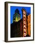 Chicago Theatre Facade and Illuminated Sign, Chicago, United States of America-Richard Cummins-Framed Photographic Print