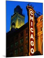 Chicago Theatre Facade and Illuminated Sign, Chicago, United States of America-Richard Cummins-Mounted Photographic Print