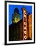 Chicago Theatre Facade and Illuminated Sign, Chicago, United States of America-Richard Cummins-Framed Photographic Print