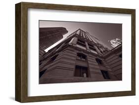 Chicago Towers BW-Steve Gadomski-Framed Photographic Print