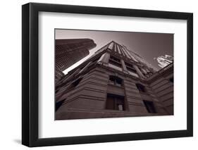 Chicago Towers BW-Steve Gadomski-Framed Photographic Print