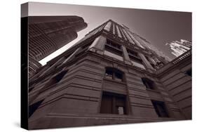 Chicago Towers BW-Steve Gadomski-Stretched Canvas