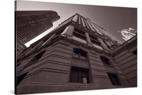 Chicago Towers BW-Steve Gadomski-Stretched Canvas