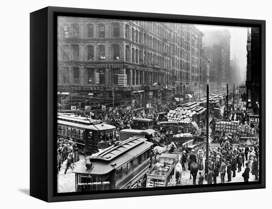 Chicago: Traffic, 1909-Frank M. Hallenbeck-Framed Stretched Canvas