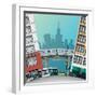 Chicago Traffic-Nikola Knezevic-Framed Art Print