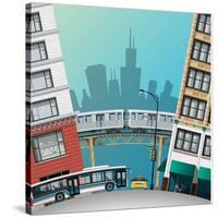 Chicago Traffic-Nikola Knezevic-Stretched Canvas