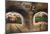 Chicago Tunnels-null-Mounted Art Print