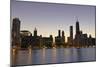 Chicago Twilight-NjR Photos-Mounted Giclee Print