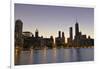 Chicago Twilight-NjR Photos-Framed Giclee Print