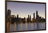 Chicago Twilight-NjR Photos-Framed Giclee Print