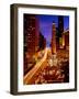 Chicago Water Tower at night, Michigan Avenue, Magnificent Mile, Chicago, Illinois, USA-null-Framed Photographic Print