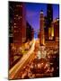 Chicago Water Tower at night, Michigan Avenue, Magnificent Mile, Chicago, Illinois, USA-null-Mounted Photographic Print