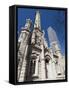 Chicago Water Tower in Foreground, Hancock Building in Background, Chicago, Illinois, USA-Robert Harding-Framed Stretched Canvas