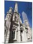 Chicago Water Tower in Foreground, Hancock Building in Background, Chicago, Illinois, USA-Robert Harding-Mounted Photographic Print