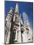 Chicago Water Tower in Foreground, Hancock Building in Background, Chicago, Illinois, USA-Robert Harding-Mounted Premium Photographic Print