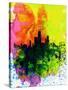 Chicago Watercolor Skyline-NaxArt-Stretched Canvas