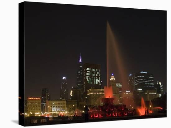 Chicago White Sox Skyline-Patrick Warneka-Stretched Canvas