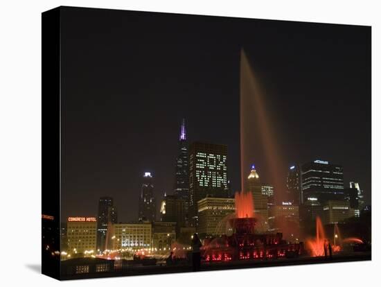 Chicago White Sox Skyline-Patrick Warneka-Stretched Canvas