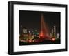 Chicago Whitesox Skyline With Buckingham Fountain-Patrick Warneka-Framed Photographic Print