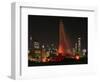 Chicago Whitesox Skyline With Buckingham Fountain-Patrick Warneka-Framed Photographic Print