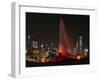 Chicago Whitesox Skyline With Buckingham Fountain-Patrick Warneka-Framed Photographic Print