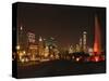 Chicago Whitesox Skyline-Patrick Warneka-Stretched Canvas