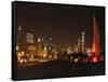 Chicago Whitesox Skyline-Patrick Warneka-Framed Stretched Canvas