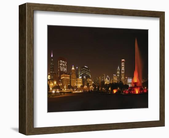 Chicago Whitesox Skyline-Patrick Warneka-Framed Photographic Print