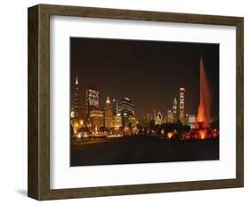 Chicago Whitesox Skyline-Patrick Warneka-Framed Photographic Print