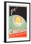 Chicago. World's brightest spot. Go!-The Cuneo Press-Framed Art Print