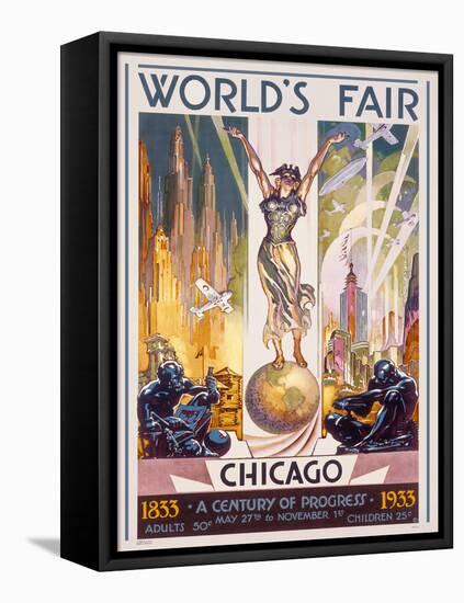 Chicago Worlds Fair, 1933-Glen C. Sheffer-Framed Stretched Canvas