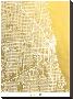 Chicago-The Gold Foil Map Company-Stretched Canvas