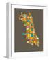 Chicago-Jazzberry Blue-Framed Art Print