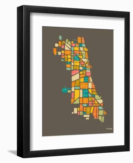 Chicago-Jazzberry Blue-Framed Art Print