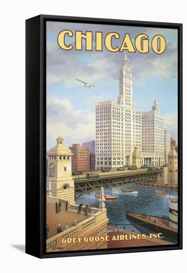 Chicago-Kerne Erickson-Framed Stretched Canvas